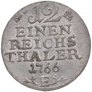 Deutschland (Preußen, Königsberg) 1⁄12 Reichstaler 1766 E - Friedrich II (1740-1786)