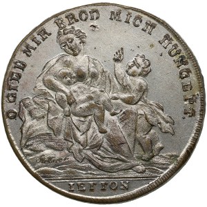Deutschland Bronze (versilbert) Medaille (Jetton) 1817 - Aufgrund der großen Hungersnot von 1816/17