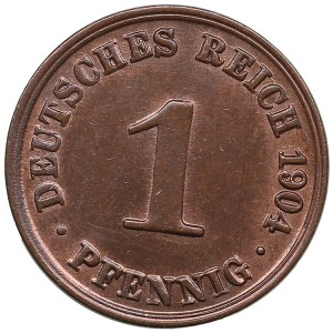Niemcy (Cesarstwo) 1 Pfennig 1904 A