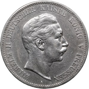 Germany (Prussia) 5 Mark 1908 A - Wilhelm II (1888-1918)