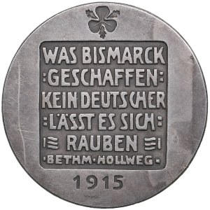 Germany Silver Medal 1915 - 100th anniversary of birth of Bismarck