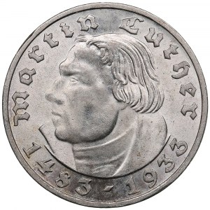 Niemcy (Trzecia Rzesza) 2 Reichsmark 1933 F - Martin Luther