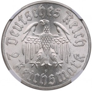 Nemecko (Tretia ríša) 2 ríšske marky 1933 F - Martin Luther - NGC MS 64