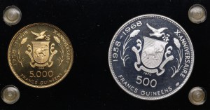 Guinea (Republic) 5000 Francs 1969 & 500 Francs 1970 - Summer Olympics in Munich 1972