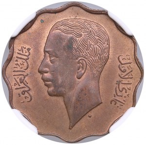 Iraq, Hashemite Kingdom (Royal Mint, London) 4 Fils AH 1357 / 1938 - Ghazi I (1933-1939) - NGC MS 64 RB