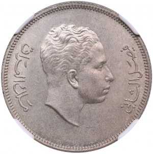 Irak, Haschemitisches Königreich (Royal Mint, London) 50 Fils = 1 Dirham AH 1372 / 1953 - Faisal II (1939-1958) - NGC MS 64_x000D