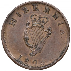 Írsko (Veľká Británia) 1/2 penny 1805 - George III (1760-1820)