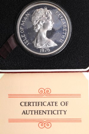 Isle of Man Crown 1976 - Bicentenary of American Independence