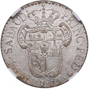 Italia (Regno di Sardegna) 10 soldi 1794 - Vittorio Amedeo III di Sardegna (1773-1796) - NGC AU 58
