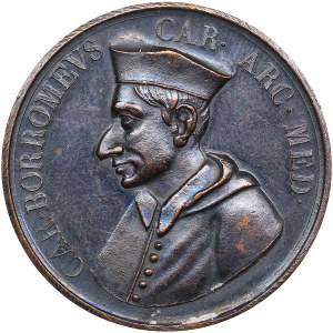 Taliansko (kráľovstvo) Æ Medaila 1900 Carlo Borromeo (1538-1584) - Vittorio Emanuele III (1900-1943)