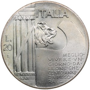 Italy 20 Lire ND (1943) - Fantasy coinage - Benito Mussolini