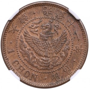 Korea 1 Chon Year 11 (1907) - Japanese Protectorate - NGC MS 62 BN