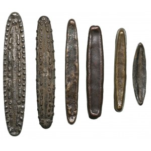 Laos, Kingdom of Lan Xang (Lanchang) - Collection of money ingots, 16th - 19th century (6)