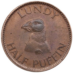Lundy (Great Britain) Half Puffin 1965 - Martin Coles Harman