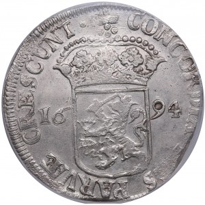 Netherlands (West-Friesland) Silver Ducat 1694 - PCGS AU Detail