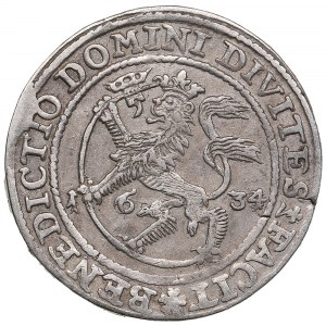 Norvegia (Christiania) AR 1/4 Speciedaler 1634/3 - Cristiano IV di Danimarca (1588-1648)
