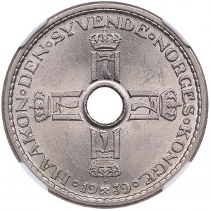 Norsko 1 koruna 1939 - Haakon VII (1905-1957) - NGC MS 64