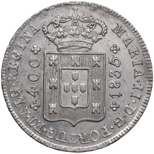 Portugal (Kingdom) 400 Reis 1835 - Maria II a Educadora (the Educator) (1834-1853)