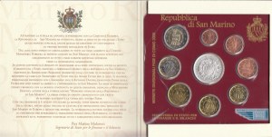 Súbor mincí San Maríno 2006