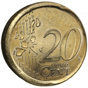 Spain 20 Euro Cents 1999 with a Mint Error - Off Center Strike by Approximately 10%