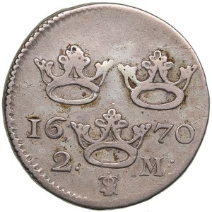 Schweden 2 Mark 1670 - Karl XI (1660-1697)