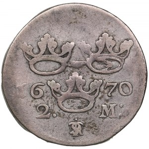 Svezia 2 marco 1670 - Karl XI (1660-1697)