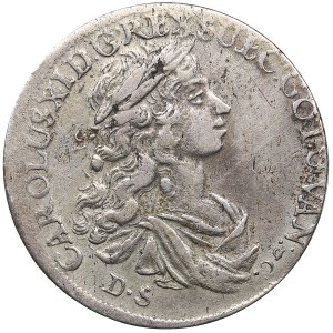 Pomerania (Germany / Sweden) 1/3 Taler (1/2 Gulden) 1674 DS - Karl XI (1660-1697)
