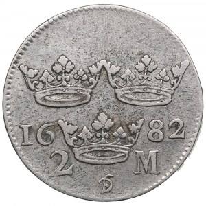 Sweden 2 Mark 1682 DF - Karl XI (1660-1697)