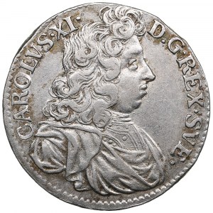 Sweden 2 Mark 1690 AS - Karl XI (1660-1697)
