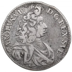 Sweden 1 Mark 1691 AS - Karl XI (1660-1697)