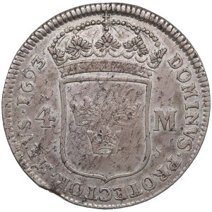 Švédsko 4 Marka 1693/2 AS - Karel XI (1660-1697)