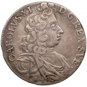 Sweden 2 Mark 1696 AS - Karl XI (1660-1697)