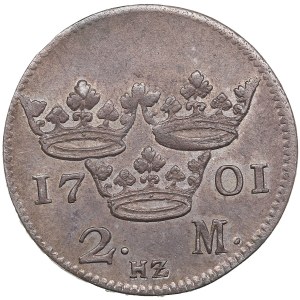 Sweden 2 Mark 1701 - Karl XII (1697-1718)