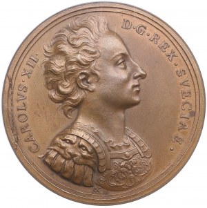 Sweden Bronze Medal 1706 - Treaty of Altranstadt - NGC MS 62 BN