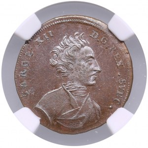 Sweden Bronze Medal 1717 - Karl XII (1697-1718) - NGC MS 65 BN