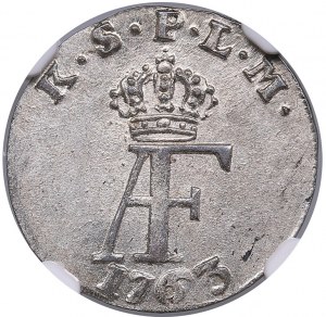 Pomerania (Germany / Sweden) 1⁄48 Taler (Lübsk Schilling) 1763 IDL - Adolf Frederick (1751-1771) - NGC MS 63