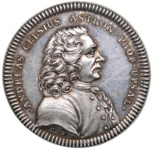 Medaglia d'argento della Svezia 1801 - Andreas Celsius