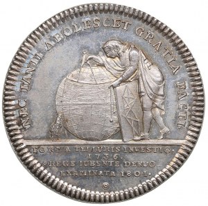 Srebrny Medal Szwecji 1801 - Andreas Celsius