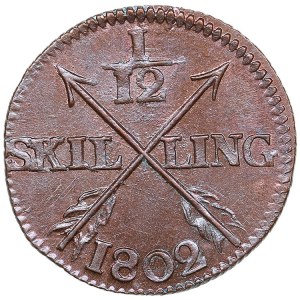 Švédsko 1/12 Skilling 1802 - Gustav IV Adolf (1792-1809)