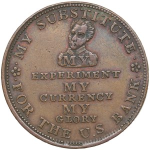 USA Hard Times Copper Cent Token 1834 - Perish Commerce