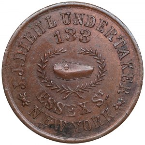 USA Civil War Token One Cent 1863 - New York
