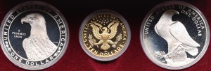 USA 10 Dollars 1984 & Dollar 1983, 1984 - Summer Olympic Games in Los Angeles