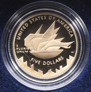 USA 5 Dollari 2002 - Giochi olimpici invernali di Salt Lake City, Utah