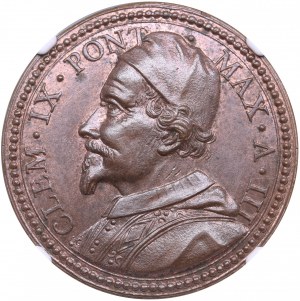 Vatican (Papal States) Bronze Medal 1669 (Anno III) - The Cannonisation of San Pietro d’Alcantara and Santa Maria Maddal