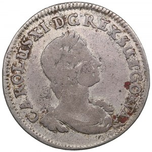 Pomerania (Germany / Sweden) 1/3 Taler (1/2 Gulden) 1673 DS - Karl XI (1660-1697)