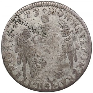Pomerania (Germany / Sweden) 1/3 Taler (1/2 Gulden) 1673 DS - Karl XI (1660-1697)