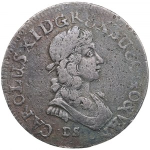 Pomerania (Germany / Sweden) 1/3 Taler (1/2 Gulden) 1674 DS - Karl XI (1660-1697)