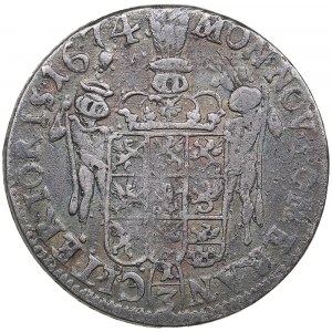 Pomerania (Germany / Sweden) 1/3 Taler (1/2 Gulden) 1674 DS - Karl XI (1660-1697)