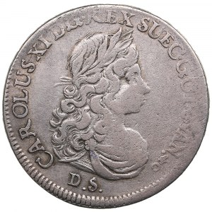 Pomerania (Germany / Sweden) 1/3 Taler (1/2 Gulden) 1675 DS - Karl XI (1660-1697)