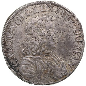 Pomerania (Germany / Sweden) 2/3 Taler (Gulden) 1681 BA - Karl XI (1660-1697)